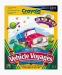 Crayola Magic 3-D Coloring Book Vehicle Voyager Ages 3-7