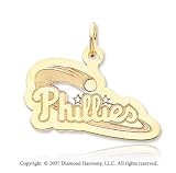 14k Yellow Gold Blazing Philadelphia Phillies Pendant