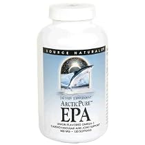 Source Naturals Arctic Pure EPA, Lemon Flavored Omega-3, 500 mg, Softgels , 120 softgels
