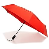 ShedRain WindPro Mini Umbrella Auto Open & Close, Red, One Size