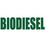 Biodiesel Caps Decal Sticker - Size:3.0 x 9.8 inches - Color:Kelly Green