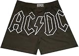 AC DC Back in Black Logo Outline boxer shorts for men