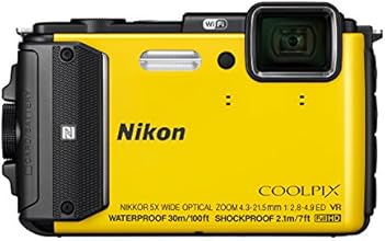Nikon Coolpix AW130 Appareil photo num&eacute;rique compact 16 Mpix &Eacute;cran LCD 3" Zoom optique 5X Jaune