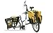 Portable 2 Person Bicycle Saddle Bag Picnic Set With Accessories - Yellow 