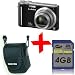 Bundle: Panasonic TZ7 Black Digital Camera 10MP 12xZoom +Soft Case +4GB SDHC