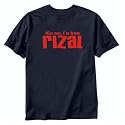 T-SHIRT NAVY BLUE " KISS ME , I'M FROM RIZAL " PHILIPPINES