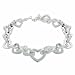 Designer Sterling Silver Interlocking Heart Toggle title=