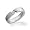 Bling Jewelry Unisex Stainless Steel Ring with Tension Set 0.25 ct CZ Size 5