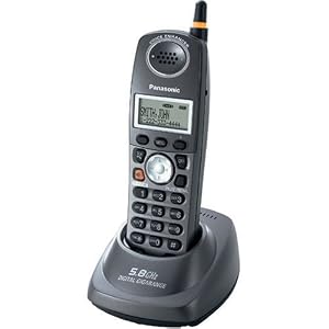 Panasonic KX-TGA560B 5.8 GHz FHSS GigaRange� Expandable Digital Cordless Handset by 