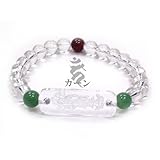 パワーストーン*天然石・水晶梵字護身ブレスレット不動明王