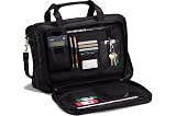 Royce Leather Expandable Briefcase 642-3 - Black Leather
