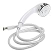 Pollenex 4-Setting Massaging Handheld Shower, White and Chrome #DM209CRX