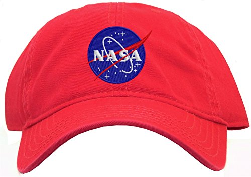 Nasa - Meatball Insignia Embroidered Low Profile Baseball Cap - Red 
Nasa - Meatball Insignia Embroidered Low Profile Baseball Cap - Red