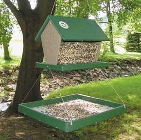 4 Quart Hopper Feeder and Feeder Tray