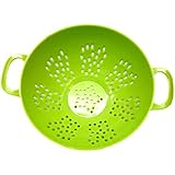 Culinary Elements Mini Colander with Handle, Green. 1-Pack
