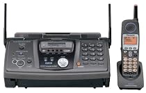 Panasonic KX-FG6550 2-Line, Plain Paper Fax/Copier with Expandable 5.8 GHz FHSS GigaRange® Cordless Phone System with Digital Answering System