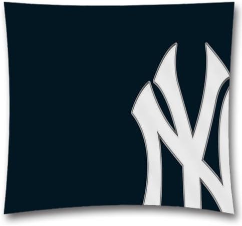 Popular Cotton Linen DIY Decorative Pillowcases Throw Pillow Cushion Cover For MLB,,Personalized new york yankees Custom Pillowcase,Cover Size:18x18Inch
