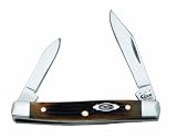 Case Cutlery 52844 Case Barnboard-jigged Dark Molasses Small Pen Dark, Molasses Bone