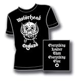 MOTORHEAD ENGLAND (BLACK) - MEDIUM (PILLOW PACKAGING)