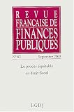 Revue fran�aise de finances publiques, num�ro 83 : 2003