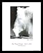 Old Faithful Geyser Ansel Adams Framed Art Poster Print - 16