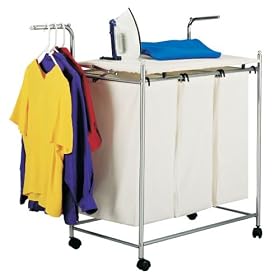 <b>Deluxe Chrome Laundry Sorter</b>