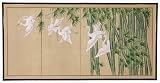 Asian Art, D�cor, Gifts - Bamboo Escape Hand painted Chinese Decorative Wall Screen
