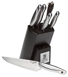 Sabatier Prosteel 7-Piece High Carbon Stainless-Steel Knife Block Set