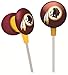 iHip NFF10200WR NFL Washington Redskins Mini Ear Buds, Red/Yellow