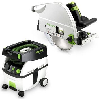 Festool TS 75 EQ Plunge-Cut Saw with T-Loc plus CT Midi Dust Extractor Package