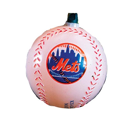 Kurt Adler Indoor/Outdoor 10-Light MLB New York Mets Baseball Light Set