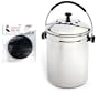 Norpro GRIP-EZ Stainless-Steel Composter Keeper with 2-pc. Replacement Filter Set