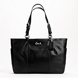 Authentic Coach Gallery Leather Large East West Tote Bag 17722 Black