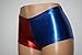 NEW!!! Harley Quinn Shorts Suicide Squad Inspired Metallic Cosplay Batman costume panties Custom Order Included (S, Red-Blue)
