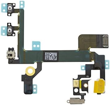 ANDVS ® iPhone 5S Power Switch On Off Volume Control Mute Button Ribbon Flex Cable