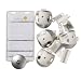 Safety 1st ProGrade 4 Latches No Drill Magnetic Cabinet and Drawer Latches
