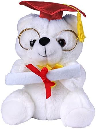 Samshine Toys Adorabe 7" Plush Graduation Teddy Bear with Diploma (Red)