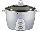 Panasonic SR-G18FG 10-Cup (uncooked) Automatic Rice Cooker, Silver