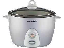 Panasonic SR-G18FG 10-Cup (uncooked) Automatic Rice Cooker, Silver