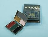 Mil-Com - Kit de Camouflage Peintures Faciales avec Mirroir - Militaire / Paintball / Comando / Déguisement