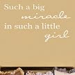 Wall Appliqué - Such A Big Miracle