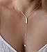 SUNNOW Women Alloy Gold Short Chain Clavicle Necklace