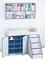 Jonti-Craft 5142JC004 Rainbow Accents Diaper Changer Combo