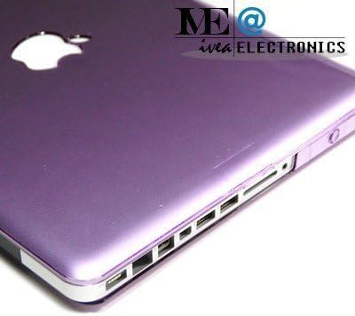IVEA PURPLE Crystal Clip on See Thru Hard Case Cover for New Macbook Pro 15 Inch and 15.4 Inch Aluminum Unibody