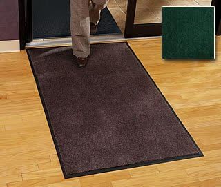 Walk Off Floor Mat - Carpet Mat Classic - 4' x 60' - Green - Economy Grade Indoor Entry Mat
