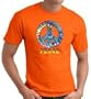 PEACE TIE DYED Sign Symbol Adult T-shirt Tee Shirt - Orange, Large