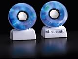LED Twin Spin Speaker connect to MP3, iPod?, CD Player or Computer.