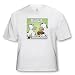 Rich Diesslins Funny General Cartoons - Cow Eating a Big Ronald Burger at a Fast Food Joint - T-Shirts