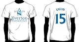 Everton Hero Soccer Tee: Sylvain Distin | Adult Large | White
