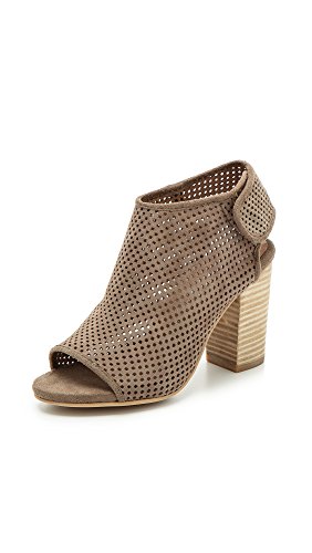 Jeffrey Campbell Women's Quebec Perforated Suede Booties, Grey, 7.5 B(M) US